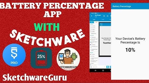 Create A Simple Battery Percentage App with Sketchware Pro