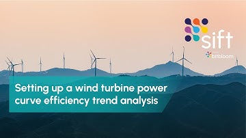 How to set up a wind turbine power curve efficiency trend analysis