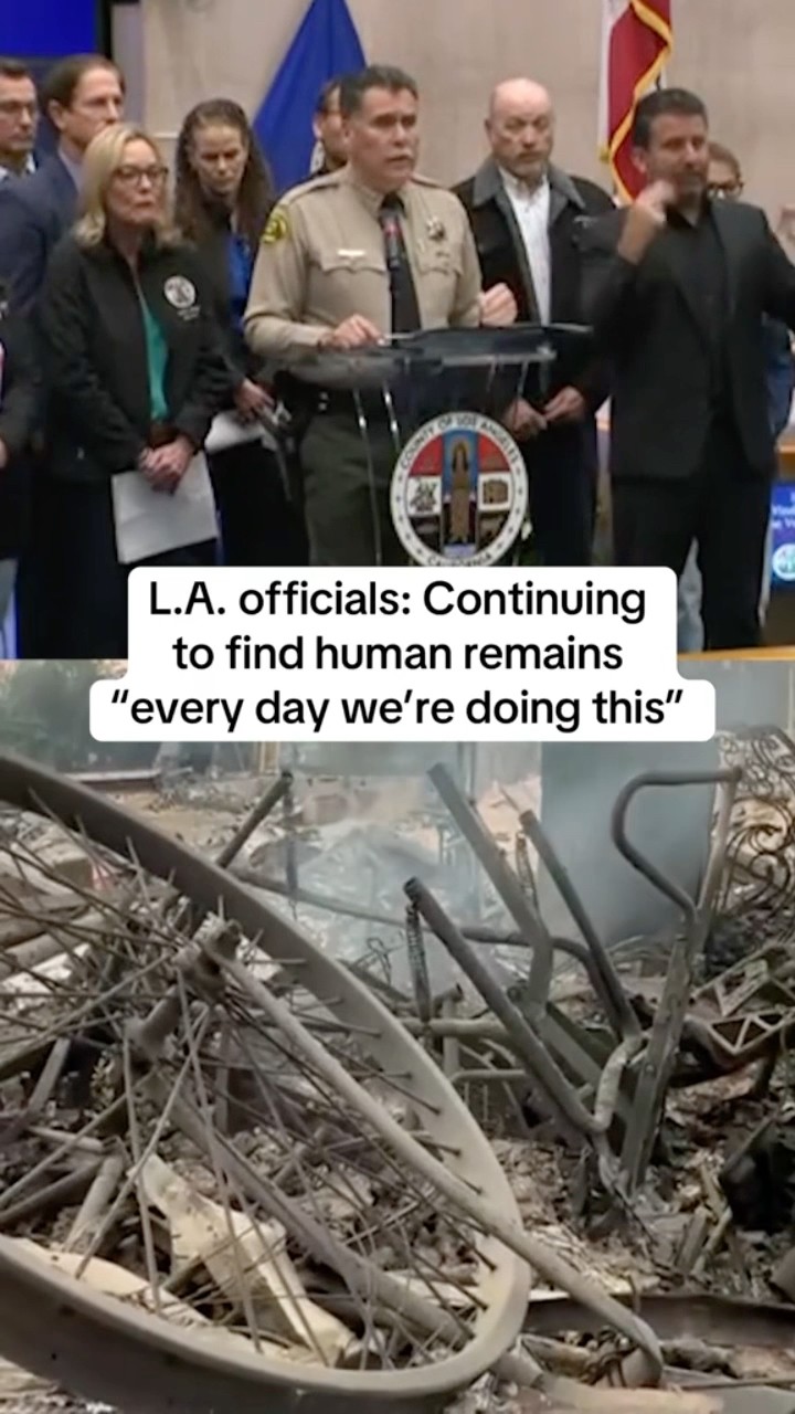L.A. officials say they continue to find human remains in wake of fires #shorts