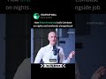 Working on startup and a job