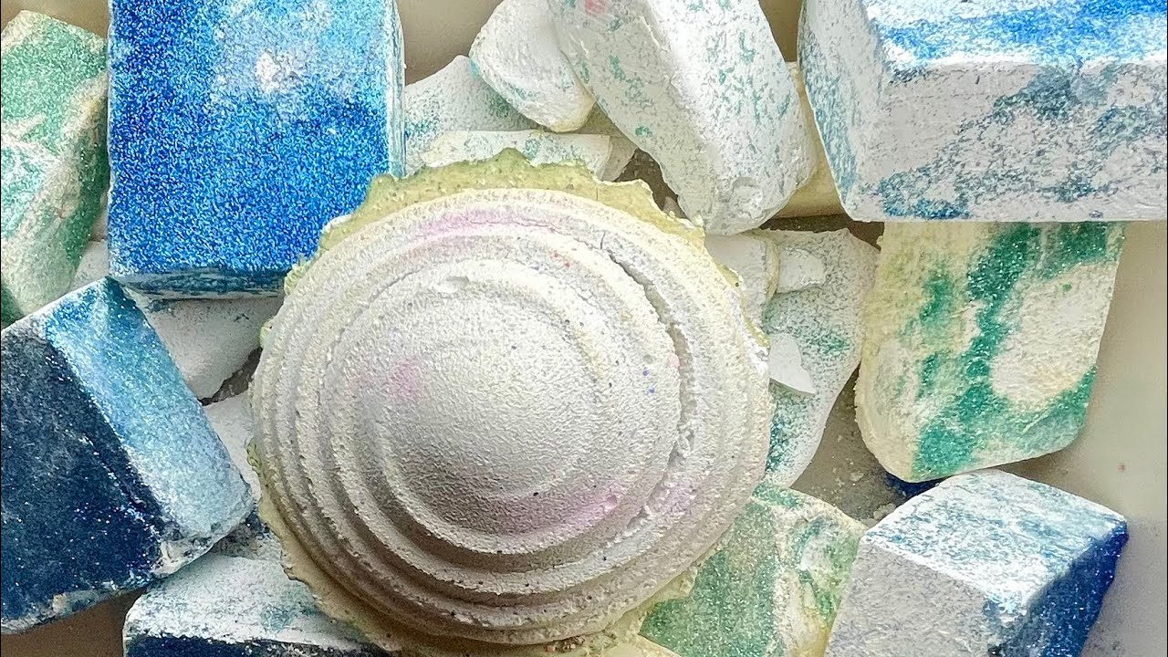 Fresh glitter topped blocks of Plain Jane gym chalk - YouTube