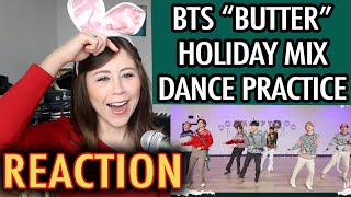 BTS (방탄소년단) ‘Butter (Holiday Remix)’ Dance Practice | REACTION