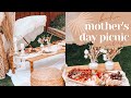 LUXURY MOTHER'S DAY BOHO AESTHETIC PICNIC SETUP & make a charcuterie with me!