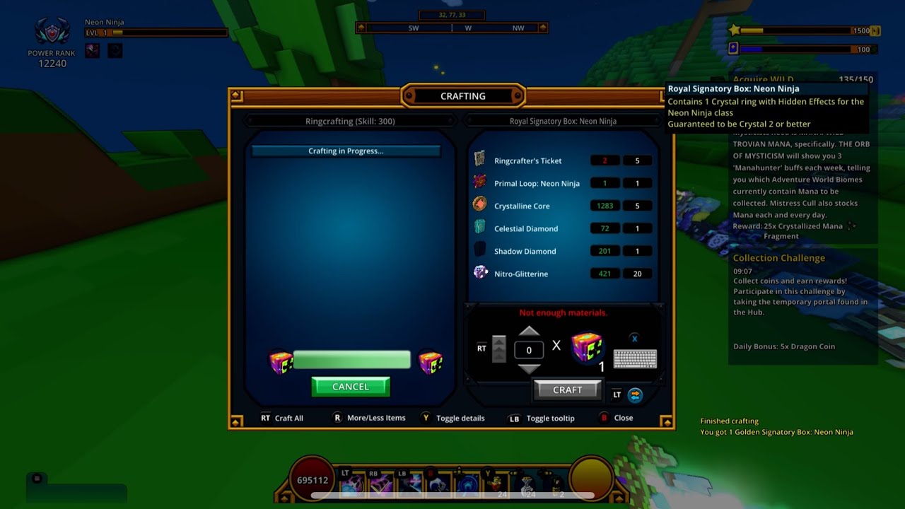 Trove: Pulling a Rare Crystal 4 ring Box!!