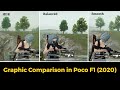 Pubg mobile all graphics comparison in Poco F1 || 2020 || PUBG Mobile