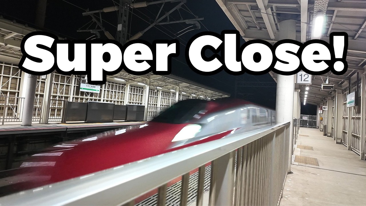 Seeing Japan's Fastest Bullet Train At Night Was Insane!