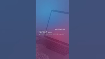 Python Program: Calculate the Area of a Rectangle #python #pythonprogramming