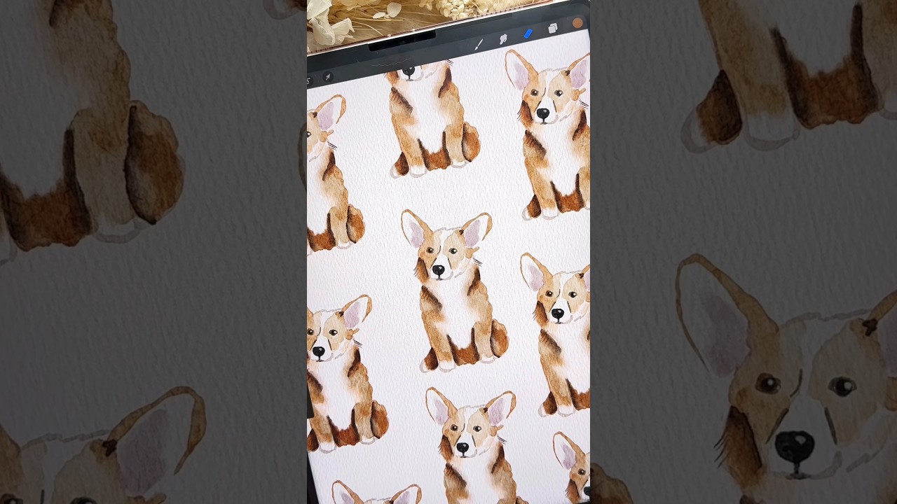 Digital watercolor procreate 