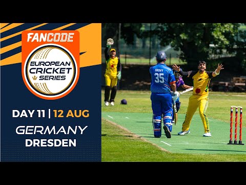 🔴 FanCode European Cricket Series Germany, Dresden, 2022 | Day 11 | T10 Live Cricket