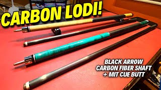 CARBON FIBER NA TAKO MGA LODI | Mit Cues + Black Arrow Carbon Fiber Shaft #carbonlodi