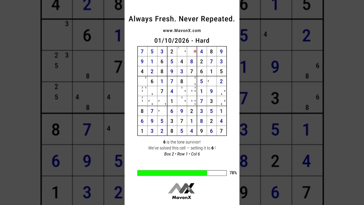 MavonX's Puzzle of the Day: 1/10/2026 - Hard
