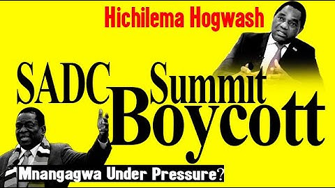 WATCH LIVE; Urgent, Hichilema Vs Mnangagwa, Boycott Implications, Report on SADC Summit Agenda