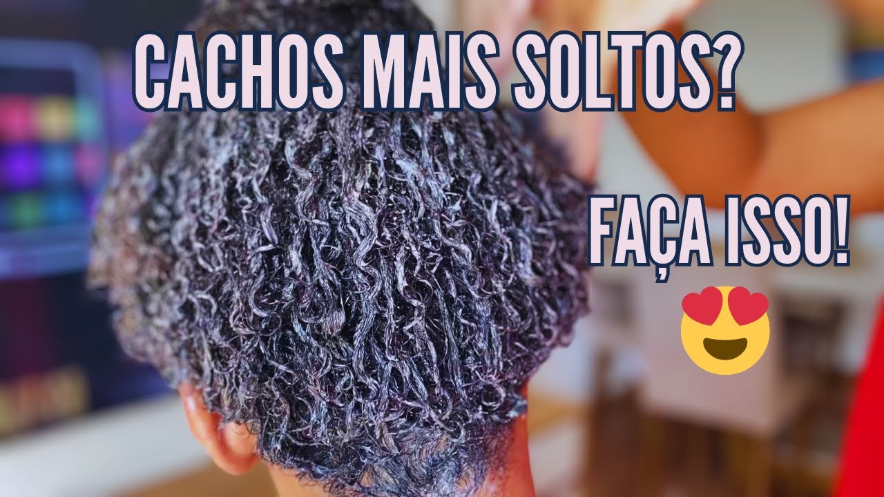 Como Soltar os Cachos com Relaxamento em 5 Passos! 😍 - YouTube