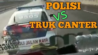 POLISI PJR vs TRUK CANTER