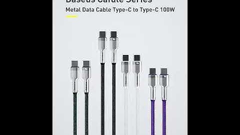 BASEUS Cafule Series Metal Data Cable 100W Type C To Type C