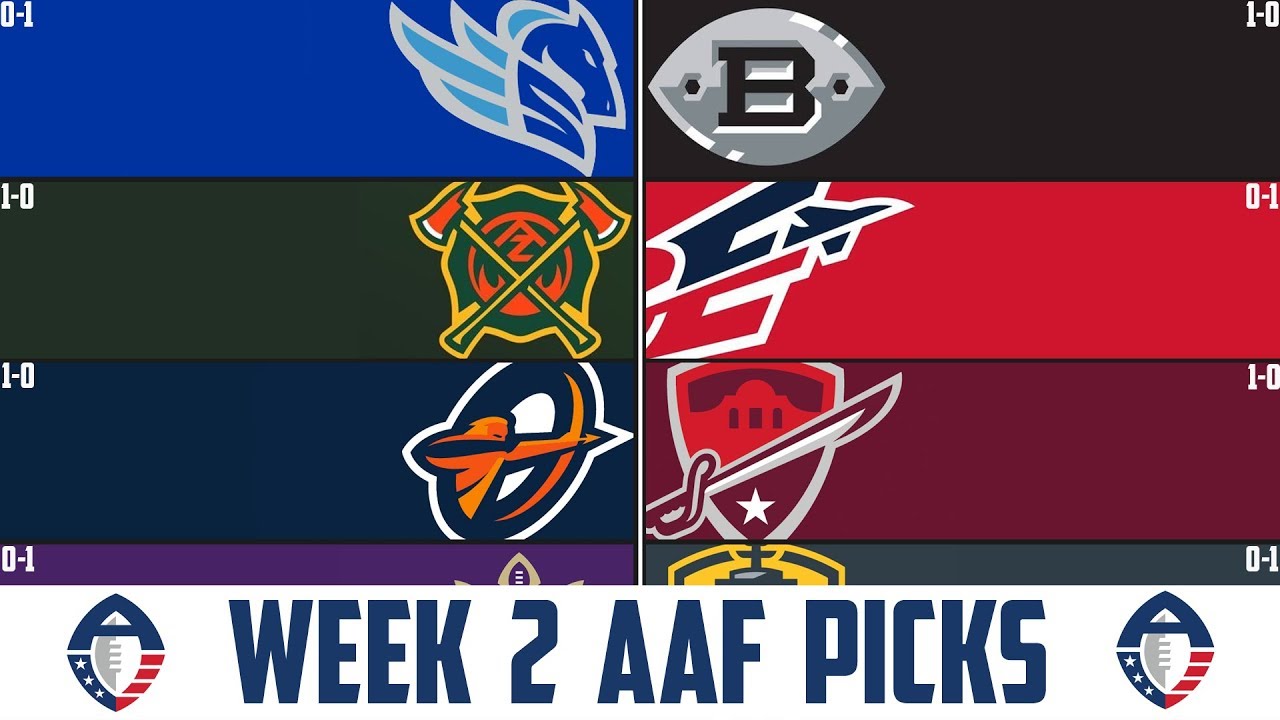 Alliance of American Football Predictions WEEK 2 AAF PICKS (AAF