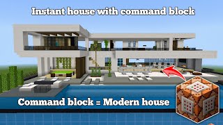 Tutorial on How to Make A Modern House with A Swimming Pool in Minecraft PE 