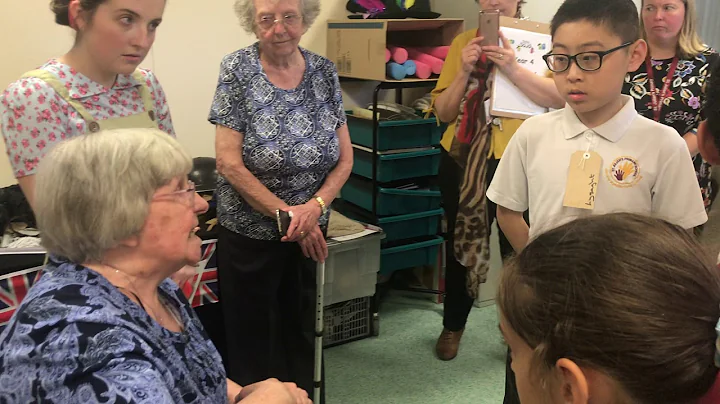 June Clarke tells the school children about Air Ra...