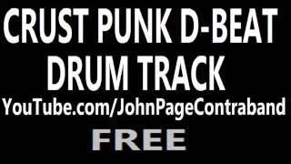 Crust Punk D-Beat Drum Track Fast Backing Drums Only