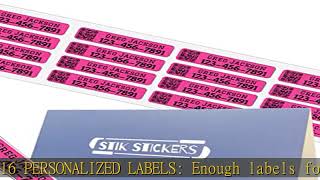 Golf Club ID Labels, Personalized Custom Labels Set of 16 Stickers, Golf Equipment Decals Waterproo