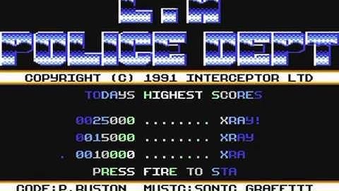 Commodore 64: LA Police Dept game ending by Interceptor