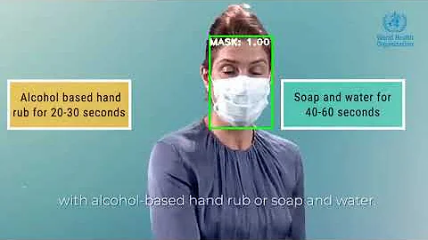Yolov3 face mask detection on #WHO demo