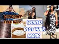 Curd hair mask to stop hair fall dandruff repair hair  use       