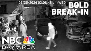 Bold break-in at Oakland auto body shop caught on camera