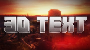 How To Make 3D Text In Photoshop CC 2019!