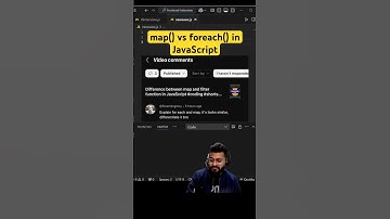 #day88 - What are the differences between map and foreach in #javascript ? #frontend #coding