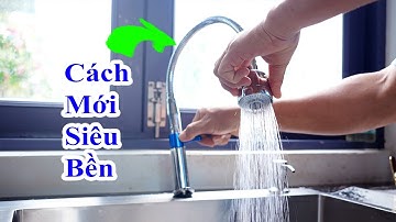 cách làm vòi nước bồn rửa chén siêu bền từ kéo cắt ống kingblue, tự chế vòi rửa chén siêu rẻ mà bền