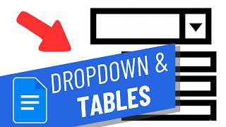 Dropdown and Table templates in Google Docs