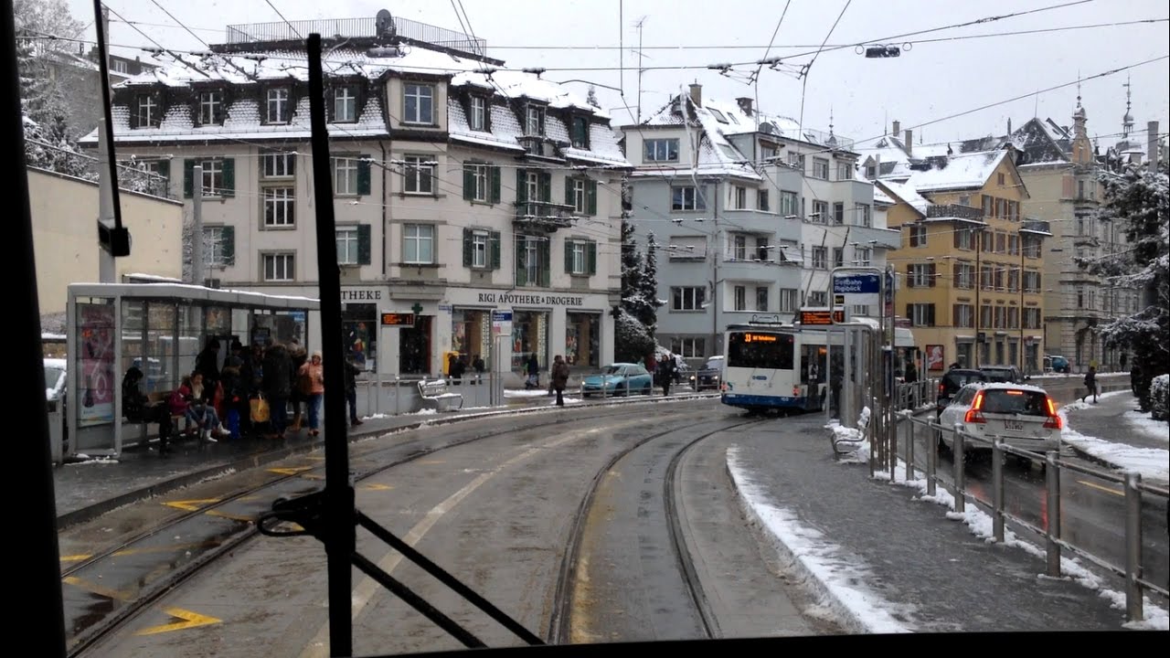 VBZ Zürich Tram | Linie 9: Hirzenbach - Heuried | Bombardier Be 5/6 ''Cobra''