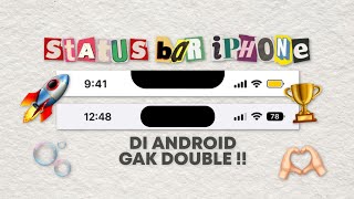 PALING MIRIP !! CARA UBAH STATUS BAR ANDROID JADI IPHONE WORK DI SEMUA HP