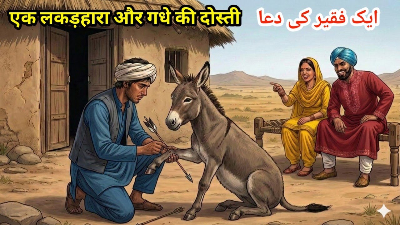 Lakadhara aur gadhe ki Dosti#Urdu kahani
