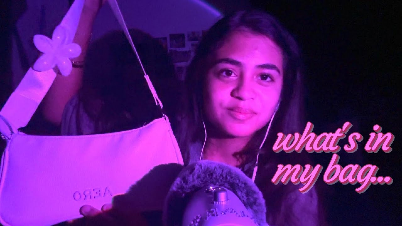 ASMR | what's in my bag :)