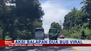 Polisi Tangkap Kedua Sopir Usai Viral Aksi Balap Liar Bus di Boyolali, Jateng #iNewsMalam 21/09