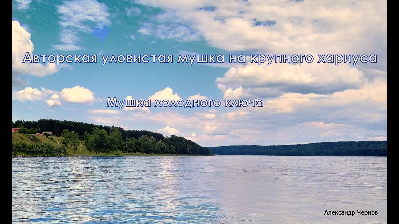 Авторская мушка холодного ключа на крупного хариуса