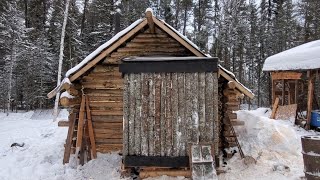 Super Rustic Bathroom Addition OFF GRID LOG CABIN