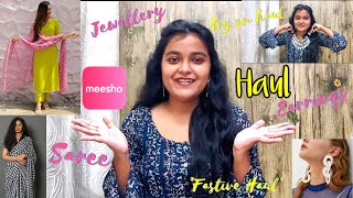 Meesho Haul | Fastive Season | *Try On Haul* | BongRavishing #meeshohaul