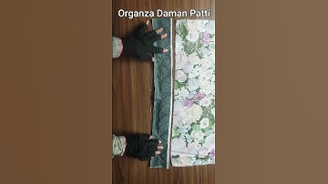 daman design with organza and lace and cotton thread #organzadamandesign #viralvideo