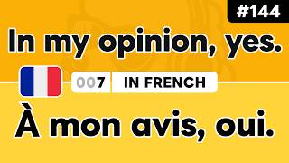 Learn ‘In my opinion ~’ in French 🇫🇷 Daily Beginner Phrases (Ep. #144)