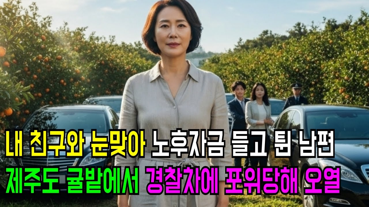 내 친구와 눈맞아 노후자금 들고 튄 남편, 제주도 귤밭에서 경찰차에 포위당해 오열한 이유 노후사연ㅣ남편외도ㅣ오디오북ㅣ통쾌한 복수