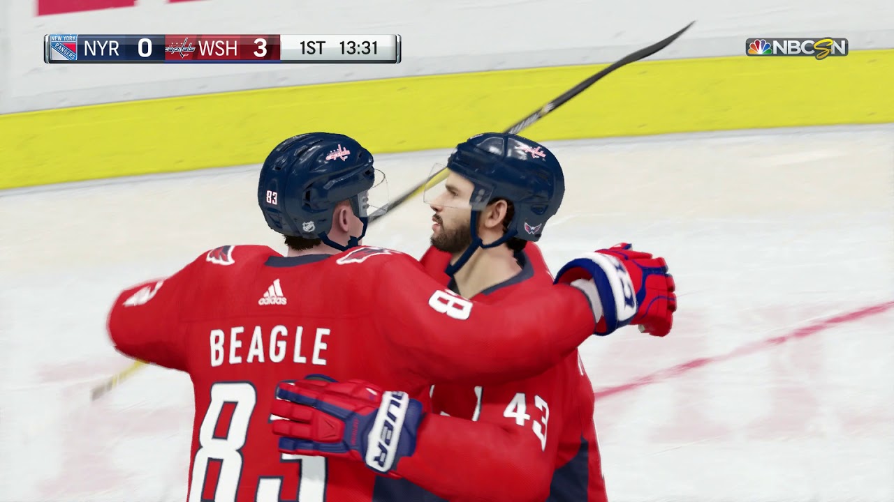 NHL 18 New York Rangers vs Washington Capitals