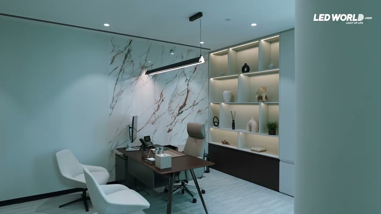 A brighter workspace starts with the right lighting! 💡✨|LED World| Dubai