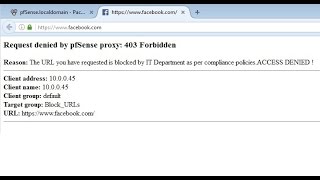Pfsense: Block Websites, Downloads from HTTPS and HTTP both - Part 7