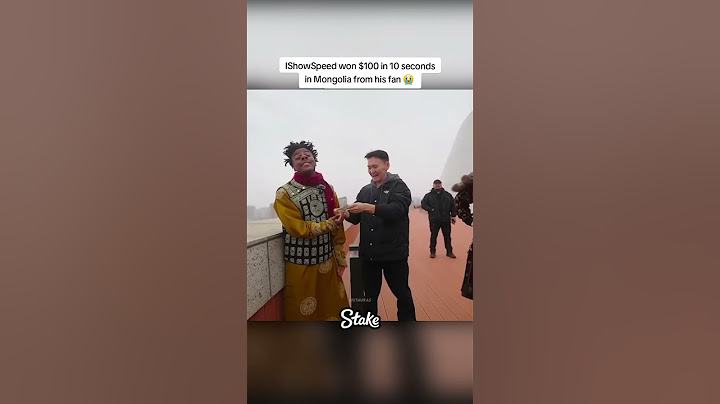 IShowSpeed won $100 in 10 seconds in Mongolia from his fan 😭 #ishowspeed  #mongolia
