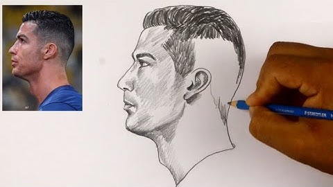 Ronaldo Drawing | How to Draw Cristiano Ronaldo Step by Step | Easy Pencil Sketch