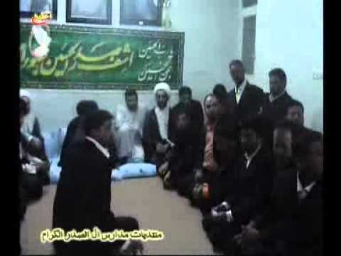 لقاء سيد مقتدى بالرواديد 1