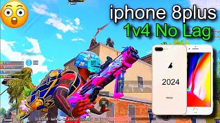 iphone 8 plush 😱Smooth + 60 Fps iphone 8plus in 2024 pubgmobile gameplay